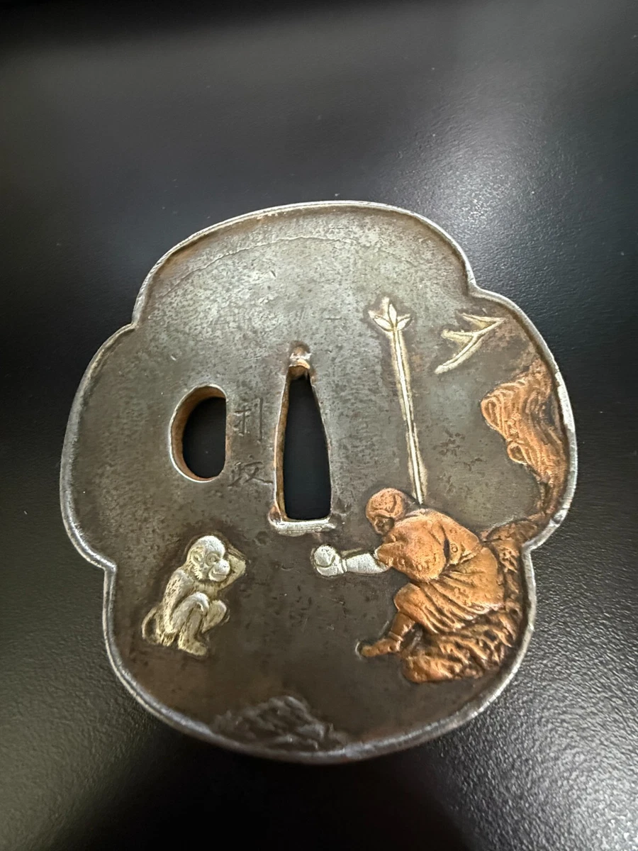 青銅製 伝統的な武具の鍔 青铜主要古董日本刀镡| eBay