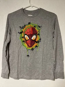 Boys Marvel Spider-Man Halloween Graphic T-Shirt - Gray Small - Picture 1 of 3