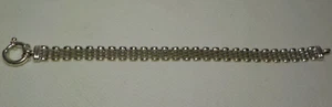 VINTAGE STERLING SILVER PANTHER LINK BRACELET MILOR ITALY - Picture 1 of 10