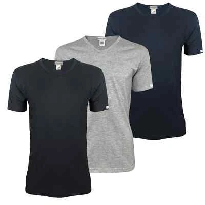 3 maglie da uomo t-shirts collo a V mezza manica cotone Pierre Cardin Siviglia - Immagine 1 di 4