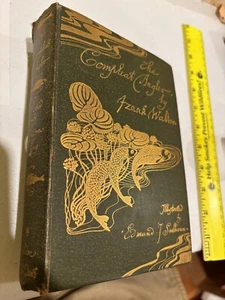1896 The Compleat Angler Izaak Walton Art nouveau hard cover fine binding - Picture 1 of 3