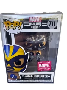 Funko POP Marvel Lucha Libre #711 El Animal Indestructible With Pop Protector - Picture 1 of 6
