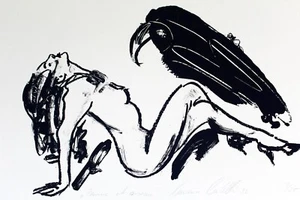 LUCIANO CASTELLI (Schweiz, *1951) Femme & Oseau, Akt, 1992, signiert/nummeriert - Bild 1 von 24