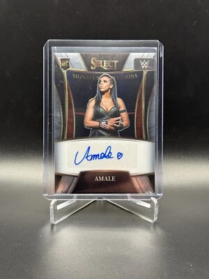 2022 Select WWE Amale #SN-AML Rookie RC NXT UK Signature Selections Auto - Image 1 of 2