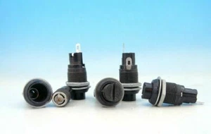 5 x Soviet 5x20mm FUSE HOLDERS Panel mount Screw Cap Glass Tube 4A 250v - Picture 1 of 1