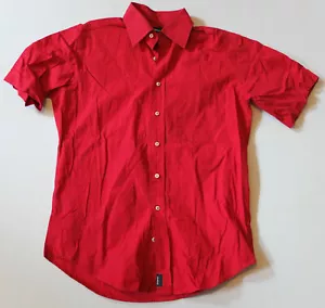 Strellson Summer Shirt Size 40 15 3/4 Top Red - Picture 1 of 4