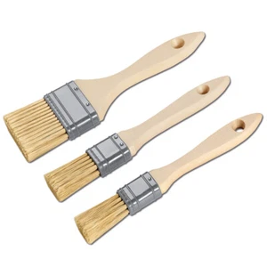 Flachpinsel Set 3-tlg 20,25,35mm Malerpinsel Lackierpinsel Kunstborst - Bild 1 von 5