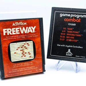 Freeway & Combat Atari 2600 | Cartridges Only | Tested & Working - Picture 1 of 3