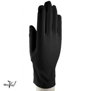 Black Wrist Length Stretch Nylon Dress Gloves Wedding Church Formal - Hey Viv - Picture 1 of 3