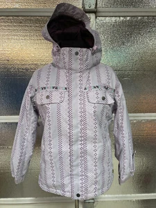 Burton Snowboardjacke - Mädchen Large - Stars - Sherpa gefüttert - Ski Schnee Winter - Bild 1 von 11