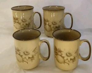 Denby Memories Stoneware Vintage Cups 4 Pcs England Floral Fruit Cottage Cabin - Bild 1 von 9