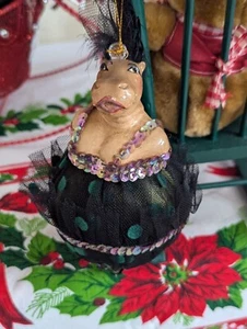 Juego de 2 adornos navideños de ballet hipopótamo colección Katherines *Leer descripción - Imagen 1 de 18