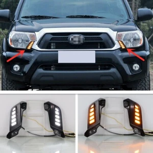 2x DRL for Toyota Tacoma 2011-2015 LED Daytime Running Light Headlight - Picture 1 of 10