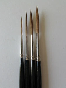 Artist Qualiy Red Sable Liner-Rigger EXTRA LONG Pointed --PL-Choose your size  - Picture 1 of 6