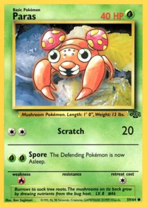 PARAS 59/64 JUNGLE SET UNLIMITED POKEMON TCG CCG 1999 NM - Picture 1 of 1
