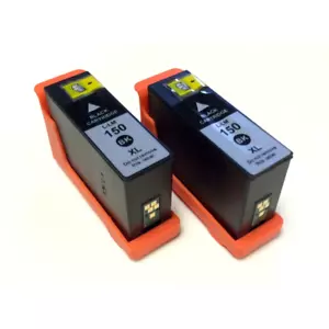 2x High-Yield Black Ink Cartridge For Lexmark 150XL Pro715 Pro915 S315 S415 S515 - Picture 1 of 1