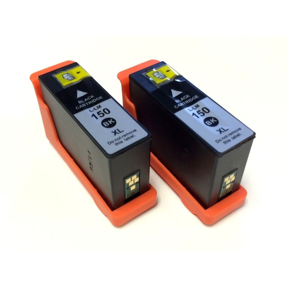 2x High-Yield Black Ink Cartridge For Lexmark 150XL Pro715 Pro915 S315 S415 S515 - Image 1 of 1