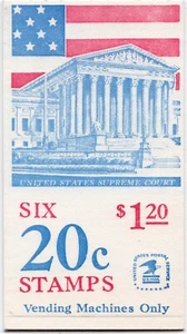 Scott #BK139 20¢ Flag over Supreme Court Booklet of 6 Stamps - MNH - Picture 1 of 2