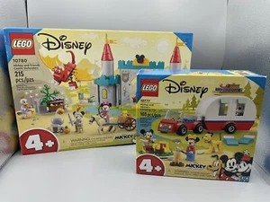 Lego sets DISNEY 10780 Castle Defenders & 10777 Mickey & Minnie Camping, NIB, 4+ - Picture 1 of 15