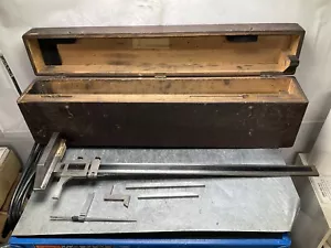 Starrett 454 Altezza Gage Vernier con Accessori e Custodia 24" - Foto 1 di 12