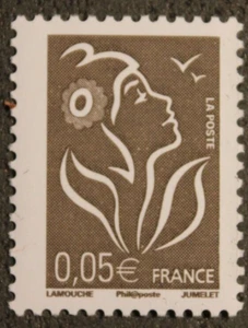 Timbre - FRANCE - Marianne de Lamouche 0,05€ - Neuf ** - YT3754A - 2005 - Picture 1 of 1