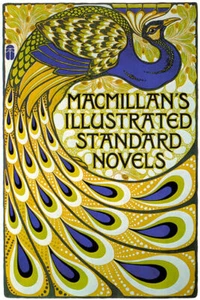 PEACOCK MACMILLAN'S ILLUSTRATED STANDARD NOVELS ART NOUVEAU VINTAGE POSTER REPRO - Picture 1 of 3