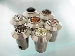 6mm Zylinder - mit 6mm Strass - viele Farben - kompatibel mit Charlotte 21 Ring - Bild 1 von 6