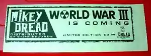 Mikey Dread World War III Vintage ORIG 1980 Press/Magazine ADVERT 12"x 9" Dub - Imagen 1 de 3