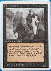 Black Knight Unlimited NM Black Uncommon MAGIC MTG CARD (ID# 499026) ABUGames - Picture 1 of 2