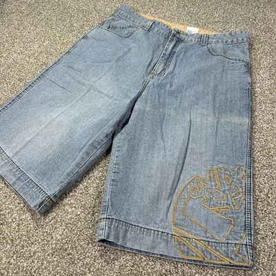 TIMBERLAND PANTALONES CORTOS HOLGADOS ESTILO GIRBAUD Y2K BOLSILLOS GRANDES Talla 36 HIPHOP Foto 1 de 4