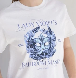 Bridgerton Tshirt Lady Violet Tee Masked Ball Shirt Season 4 - Bild 1 von 19