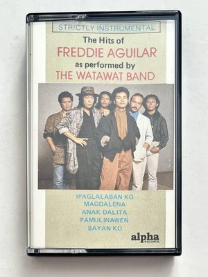 Hits of Freddie Aguilar (Strictly Instrumental) Watawat Band RARE OPM Cassette - Image 1 of 4