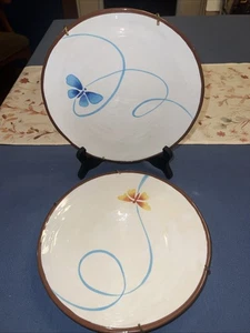 Williamsburg Artland Butterfly Breeze Geschirr Salatteller 2er Set 8 1/4" - Bild 1 von 4