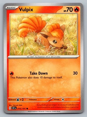 Pokemon TCG SV08: Surging Sparks Vulpix 016/191 - Image 1 of 2
