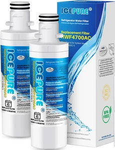 PACK 2 filtros de agua RWF4700AC aptos para LT1000P, ADQ747935, LMXS28626D, LT1000PC - Imagen 1 de 9