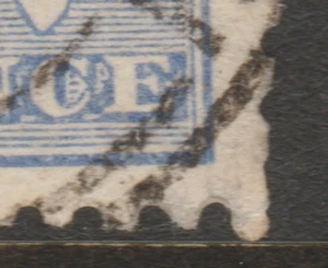 1915 THIRD WMK 6d BLUE KANGAROO "MULTIPLE" ERRORS "DAMAGED "E" PENCE" - Picture 1 of 5