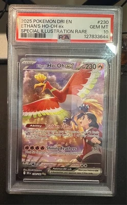 Ethan's Ho-Oh EX 230/182 Sv10: Destined Rivals Holo PSA 10 Foto 1 de 2