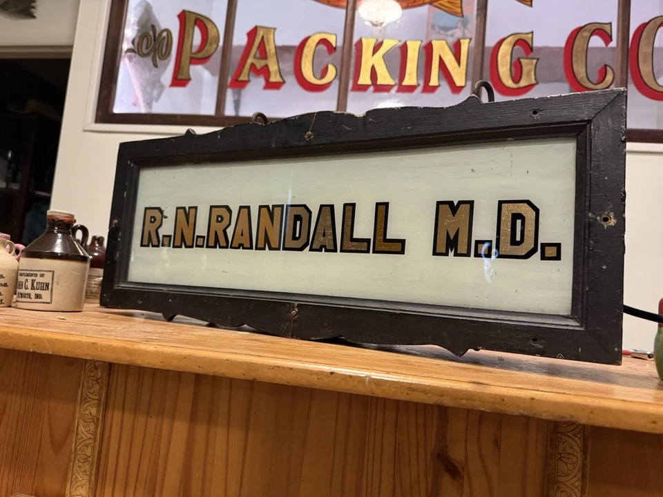 Vintage Doctor Sign Light Up Trade 1910s Advertising Country Primitive Folk Art - Image 1 of 4