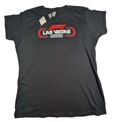 Camiseta negra para mujer F1 Formula 1 2023 Las Vegas 2XL NUEVA CON ETIQUETAS Foto 1 de 4