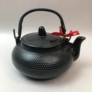 SWEET EXPRESSIONS Regal Confections Inc. kleine schwarze Teekanne mit Teeei und Deckel - Bild 1 von 7