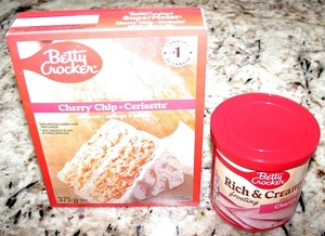 Betty Crocker Super Moist Cherry Chip Cake Mix and Frosting Bundle (2 Items) - Picture 1 of 3