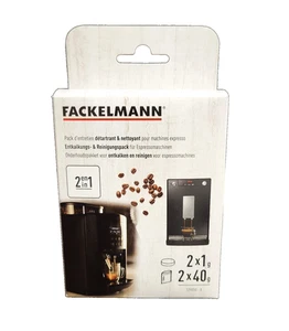 Entkalkungs- &  Reinigungspack für Espressomaschinen - Fackelmann - 2 in 1 - Bild 1 von 3