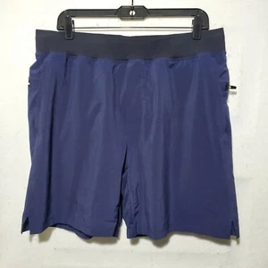 Fabletics Shorts The 7" Fundamental Shorts gefüttert Herren Large blau Training Gym  - Bild 1 von 11