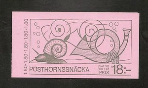 Suecia #1468a en muy buen estado sin montar o nunca montado. - Caracol Planorbis 1983 1,80 k - SCV $6,50 - Imagen 1 de 2