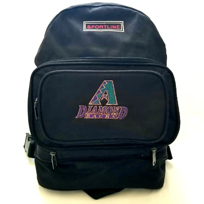 VTG 90s Y2K Diamondbacks Black Nylon Sportline Convertible Backpack Utility Bag - Image 1 of 4