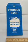 Pass paddock course vintage 1984 Toledo Festival Formula One Grand Prix Series