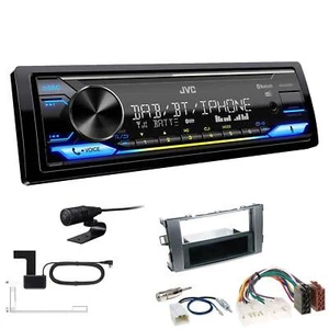 JVC 1-DIN Digital Receiver Autoradio Bluetooth DAB+ für Toyota Auris anthrazit - Bild 1 von 6