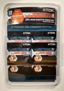 10-pack TDK DVDR Recordable MiNi DVD 30 Min 1.4GB Sn Side Handycam New Sealed - Picture 1 of 2