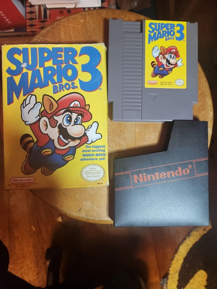 Super Mario Bros. 3 (Nintendo NES, 1990) W/box & Sleeve. Tested! - Image 1 of 1