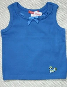 Gymboree POOL PARTY Knit Tank Top Aqua Blue or Dark Blue NWT 4 - Picture 1 of 4